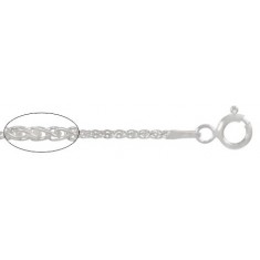 1.4mm Spiga Chain - 7" - 24" Length, Sterling Silver